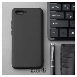 Чехол Innovation, для Huawei Honor 10, силиконовый, матовый, черный