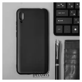 Чехол Innovation, для Huawei Honor 8a/y6 2019, силиконовый, матовый, черный