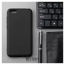 Чехол Innovation, для Huawei Y5 Prime (2018)/7a, силиконовый, матовый, черный