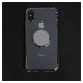 Чехол Luazon для телефона Iphone X/xs, противоударный с попсокетом, к магнитному креплению