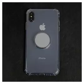 Чехол Luazon для телефона Iphone XS Max, противоударный с попсокетом, к магнитному креплению