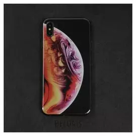 Чехол Luazon для телефона Iphone XS Max, силиконовый, рисунок планета