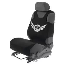 Чехол-майка комфорт-люкс, "V8", на переднее сиденье, хлопок+поролон