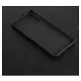 Чехол Qumann, для Oppo Find X2, силиконовый, матовый, черный