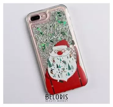 Чехол - шейкер для телефона Iphone 7,8 Plus «Дед мороз», 7,7 х 15,8 см