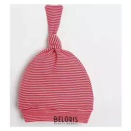 Чепчик (Шапочка) крошка Я "Полоса", красный, р.44