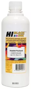 Чернила Hi-black для Hp универсальные, черные, 0,5 л, водные
