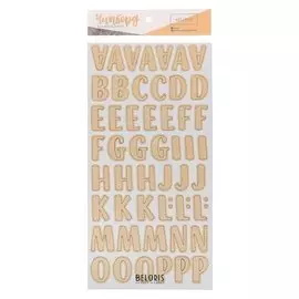Чипборд‒алфавит на клеевой основе «Букет невесты», 14 × 27.5 см