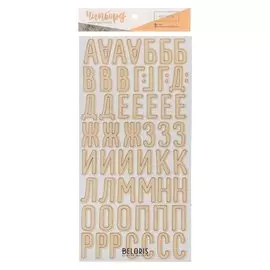 Чипборд‒алфавит на клеевой основе «Букет невесты», 14 × 27.5 см