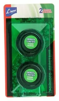 Чистящая таблетка для унитаза Liaara "Лесная свежесть", 2 шт. × 50 г