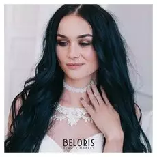 Чокер "Александрия" ажурный, завитки, цвет белый