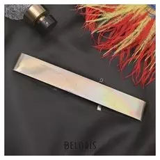 Чокер "Дискотека" широкий, цвет радужно-серебристый