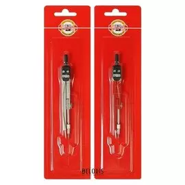 Циркуль металлический 122 мм, красный