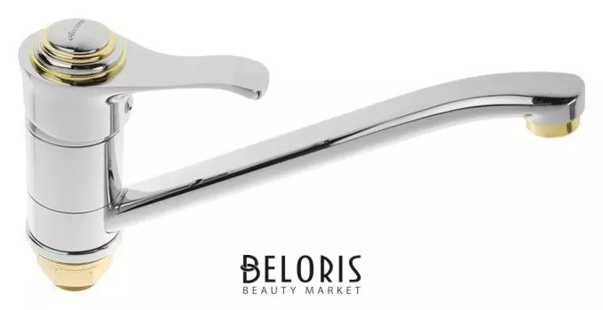 Cмеситель для кухни Accoona A4115, однорычажный, с гайкой, латунь, хром