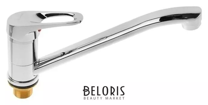 Cмеситель для кухни Accoona A4150, однорычажный, с гайкой, латунь, хром