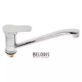 Cмеситель для кухни Accoona A4161, однорычажный, с гайкой, силумин, хром