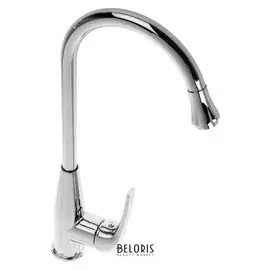 Cмеситель для кухни Accoona A4591, однорычажный, силумин, хром