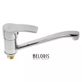 Cмеситель для кухни Accoona A84103, однорычажный, с гайкой, силумин, хром