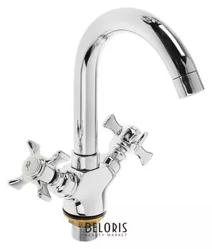 Cмеситель для раковины Accoona A9470, двухвентильный, латунь, хром