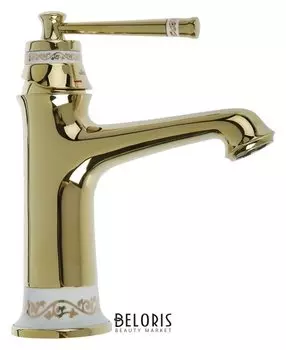 Cмеситель для раковины Accoona A96105w, однорычажный, латунь, цвет золото