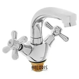 Cмеситель для раковины Accoona A9672, двухвентильный, латунь, хром