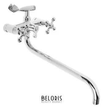 Cмеситель для ванны Accoona A7171, двухвентильный, латунь, хром