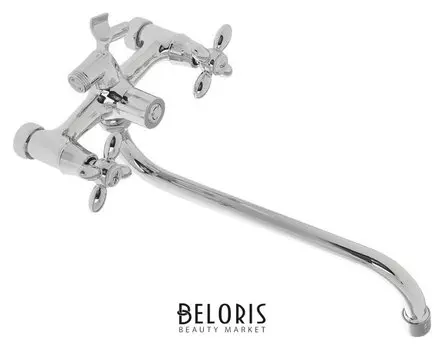 Cмеситель для ванны Accoona A7178, двухвентильный, с душевым набором, латунь, хром