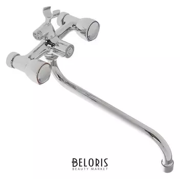 Cмеситель для ванны Accoona A7180, двухвентильный, с душевым набором, латунь, хром