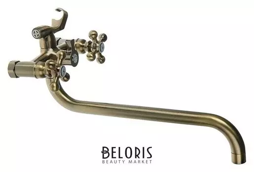 Cмеситель для ванны Accoona A7271c, двухвентильный, с душевым набором, латунь, цвет бронза