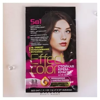 Cтойкая крем-краска для волос Effect сolor тон горький шоколад, 50 мл