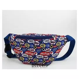 Cумка на пояс Mickey‎, отдел на молнии, без подклада, Disney