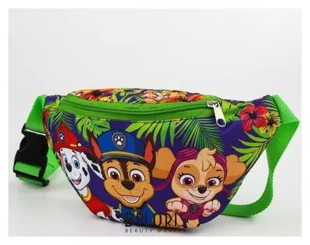 Cумка на пояс «Щенячий патруль»‎, 25 X 6 X 13 см, отдел на молнии, без подклада, щенячий патруль