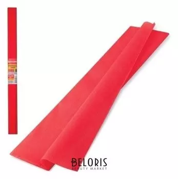 Цветная бумага красная крепированная