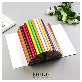 Цветная бумага мелованная "Космические путешественники" набор 48шт, А4, 65 гр/м2