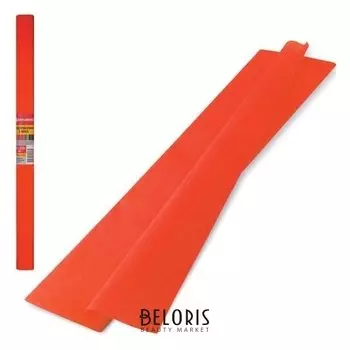 Цветная бумага оранжевая крепированная