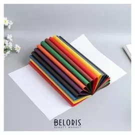 Цветная бумага "Яркие краски" двусторонняя, мелованная, набор 16 шт А4