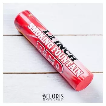 Цветной дым красный, заряд 1,2 дюйма, профи, высокая интенсивность, 60 сек, 17 см