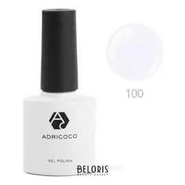 Цветной гель-лак Adricoco №100 белый, 8 мл