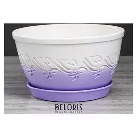 Цветочный горшок "Есения завиток" лаванда, 3 л