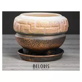 Цветочный горшок "Мозайка" разноцветный, 2 л