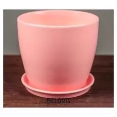Цветочный горшок "Осень", глянец, розовый, 1 л