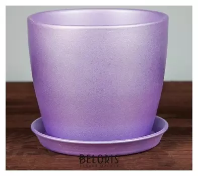 Цветочный горшок "Осень", перламутр, сиреневый, 2 л
