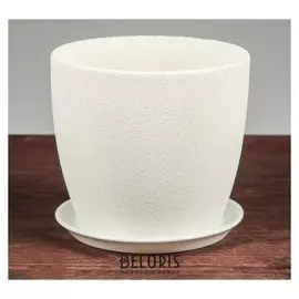 Цветочный горшок "Осень", шёлк, белый, 3 л