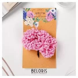 Цветы для декорирования "Малиновый сорбет" 1 букет=12 цветов 16х9 см