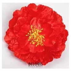 Цветы искусственные для декора, цвет красный