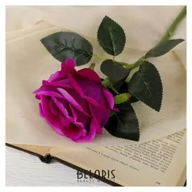 Цветы искусственные "Роза венесуэльская" 8*23 см, фиолетовая