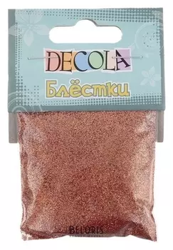 Декор блёстки ЗХК Decola 0.1 мм, 20 г, античное золото