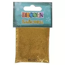 Декор блёстки ЗХК Decola 0.3 мм, 20 г, золото майя