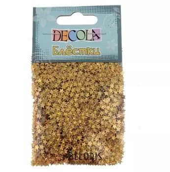 Декор блёстки ЗХК Decola 0.4 мм, 20 г, золото майя радужное