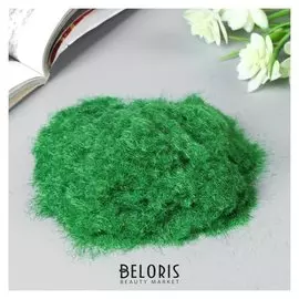 Декор для создания миниатюр (Деревья, газон) порошок флок "Светло-зелёный" набор 30 гр